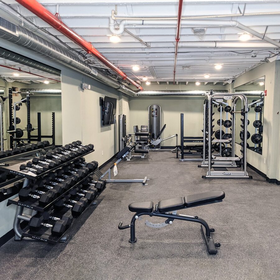 Valley House Flats fitness center